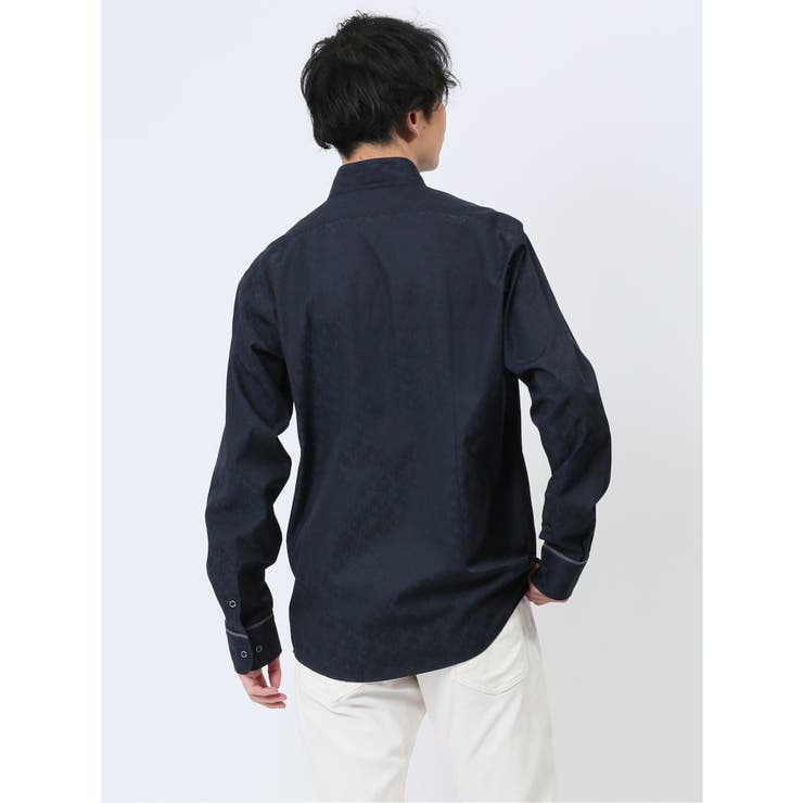 ドビー スタンドカラー長袖シャツ | TAKA-Q MEN | 詳細画像28 