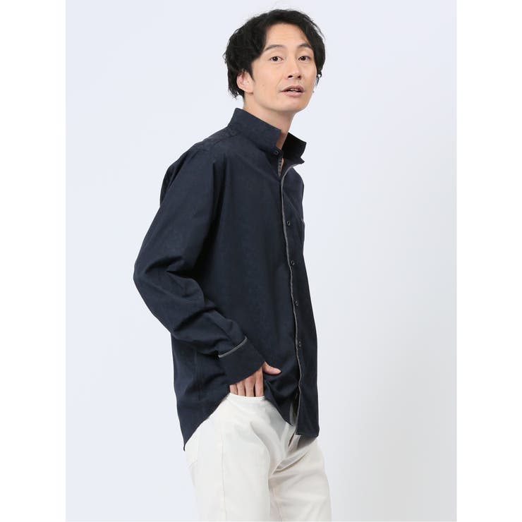 ドビー スタンドカラー長袖シャツ | TAKA-Q MEN | 詳細画像29 