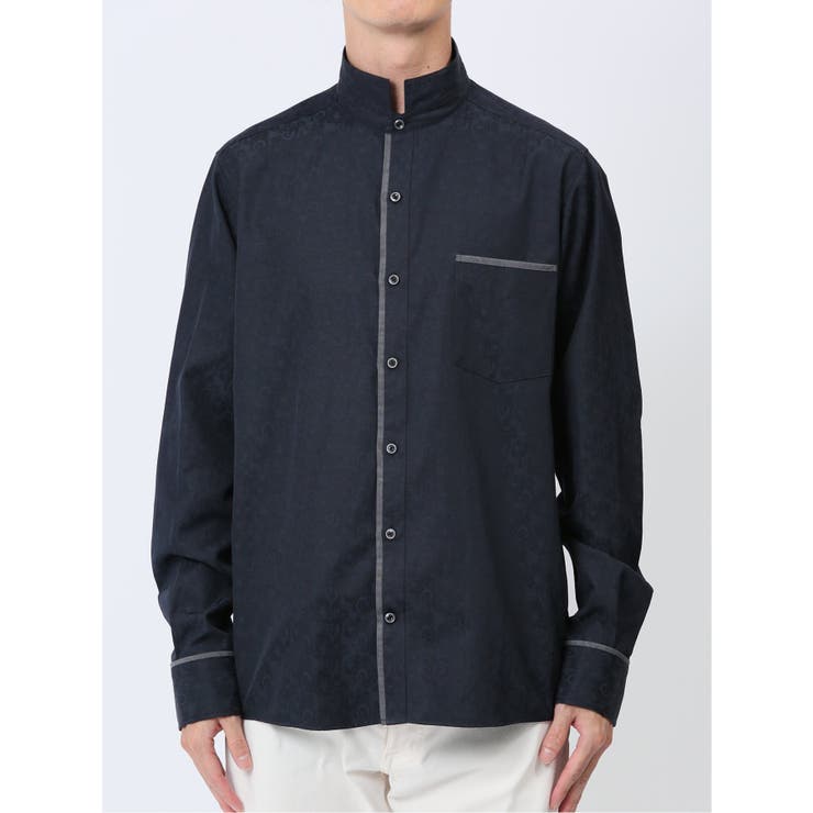 ドビー スタンドカラー長袖シャツ | TAKA-Q MEN | 詳細画像31 