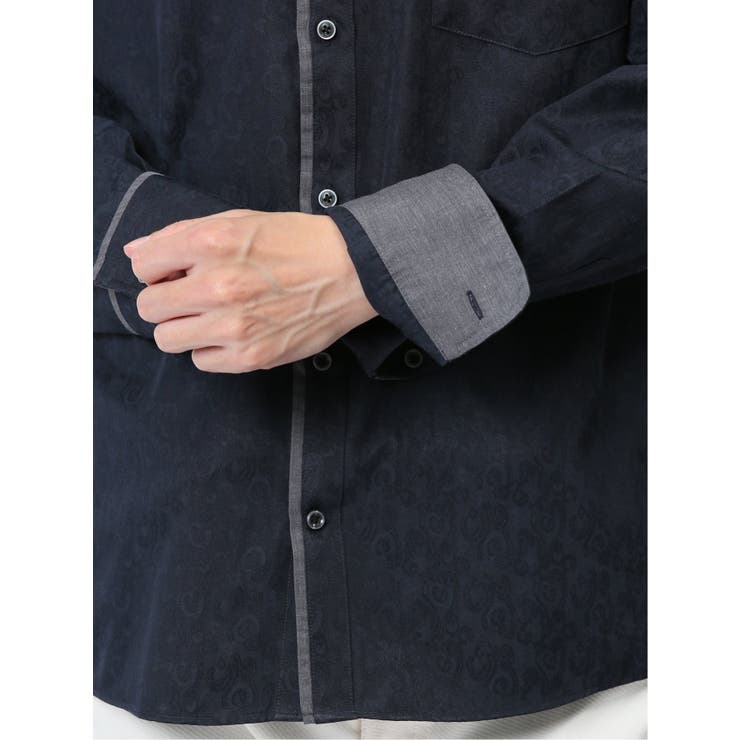 ドビー スタンドカラー長袖シャツ | TAKA-Q MEN | 詳細画像36 