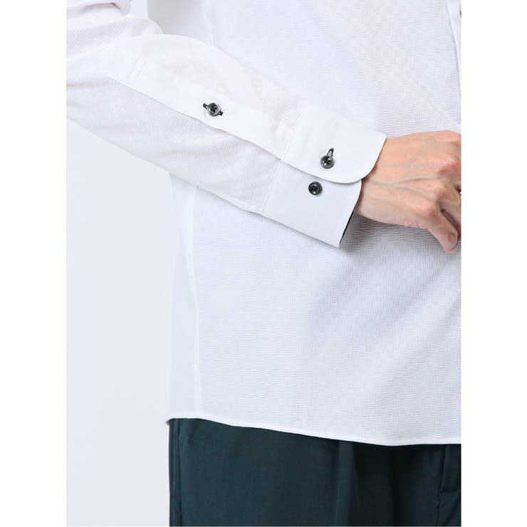 クレイジー切替 ボタンダウン長袖シャツ | TAKA-Q MEN | 詳細画像9 