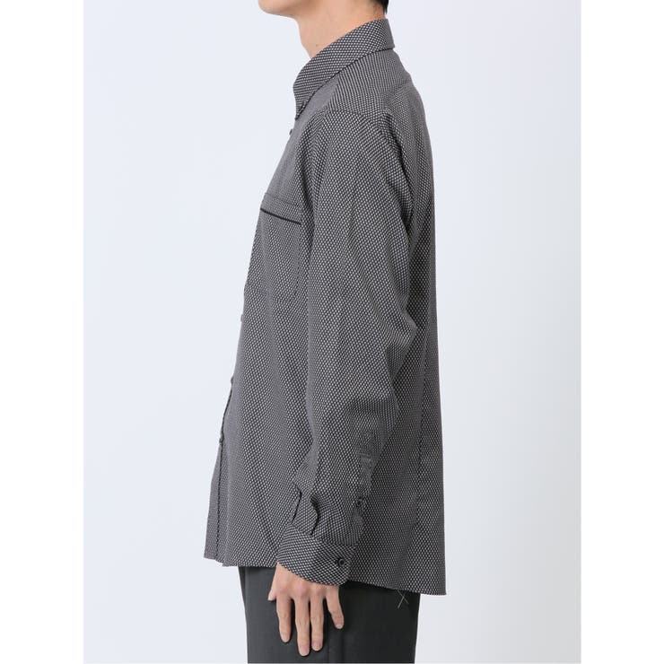 ジャガード柄 ボタンダウン長袖シャツ | TAKA-Q MEN | 詳細画像7 