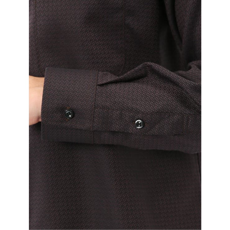 ストレッチ ジャガード ワイドカラー長袖シャツ | TAKA-Q MEN | 詳細画像19 