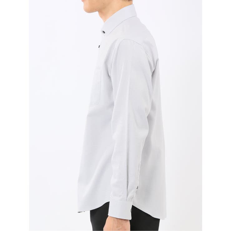 ストレッチ ジャガード ワイドカラー長袖シャツ | TAKA-Q MEN | 詳細画像7 