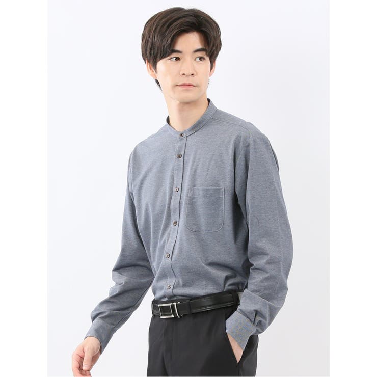 アルティマ バンドカラー ビジカジ長袖シャツ | TAKA-Q MEN | 詳細画像12 