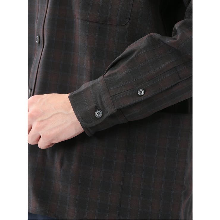 ジェリー/GERRY オンブレチェック 長袖シャツアウター | TAKA-Q MEN | 詳細画像10 