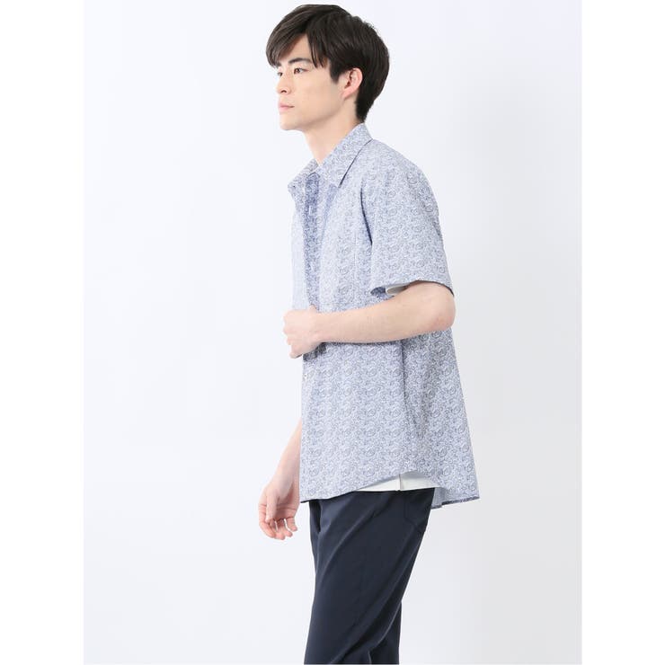 ペイズリープリント レギュラーカラー半袖シャツ | TAKA-Q MEN | 詳細画像2 