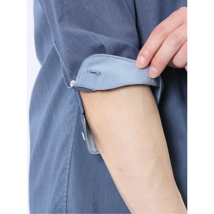 ストレッチ ソラーロ ワイドカラー7分袖シャツ | TAKA-Q MEN | 詳細画像12 