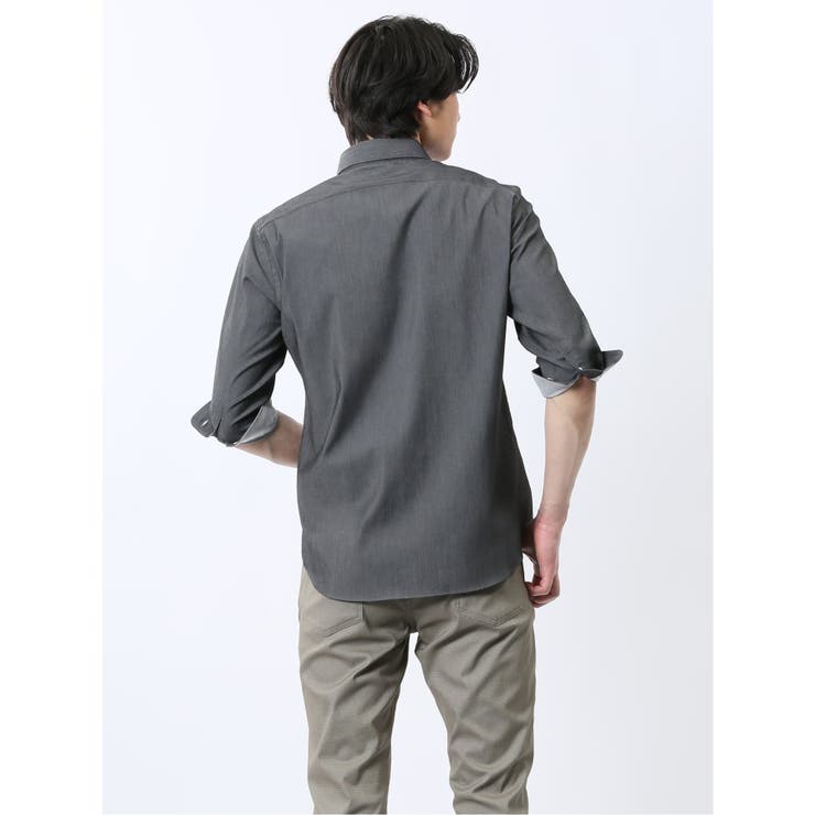 ストレッチ ソラーロ ワイドカラー7分袖シャツ | TAKA-Q MEN | 詳細画像15 