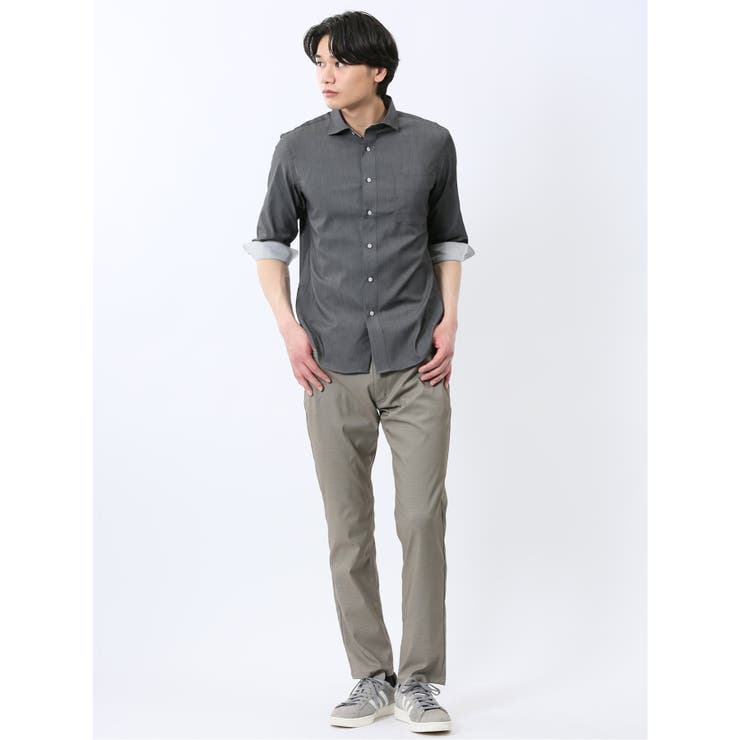 ストレッチ ソラーロ ワイドカラー7分袖シャツ | TAKA-Q MEN | 詳細画像17 