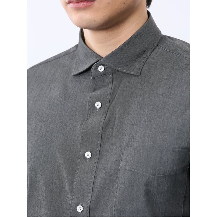 ストレッチ ソラーロ ワイドカラー7分袖シャツ | TAKA-Q MEN | 詳細画像21 