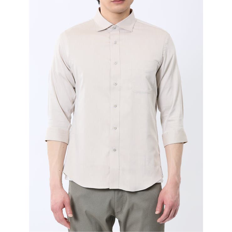 ストレッチ ソラーロ ワイドカラー7分袖シャツ | TAKA-Q MEN | 詳細画像29 