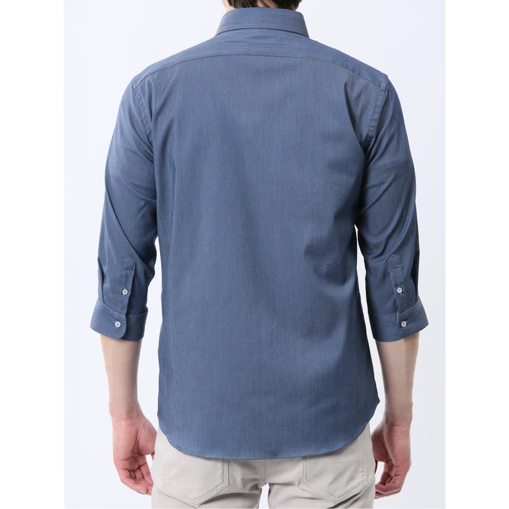 ストレッチ ソラーロ ワイドカラー7分袖シャツ | TAKA-Q MEN | 詳細画像9 