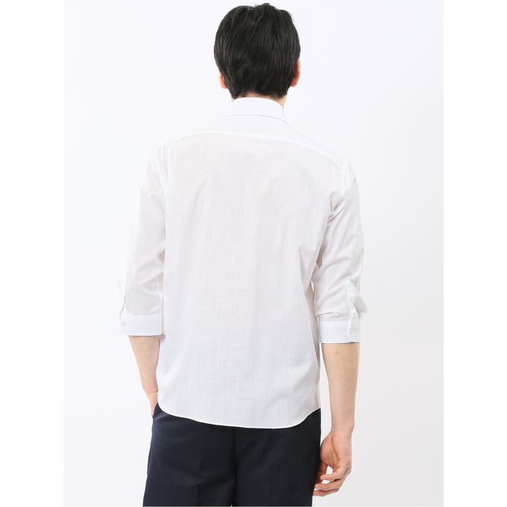 ストレッチ 綿スラブ ボタンダウン 7分袖 シャツ | TAKA-Q MEN | 詳細画像3 