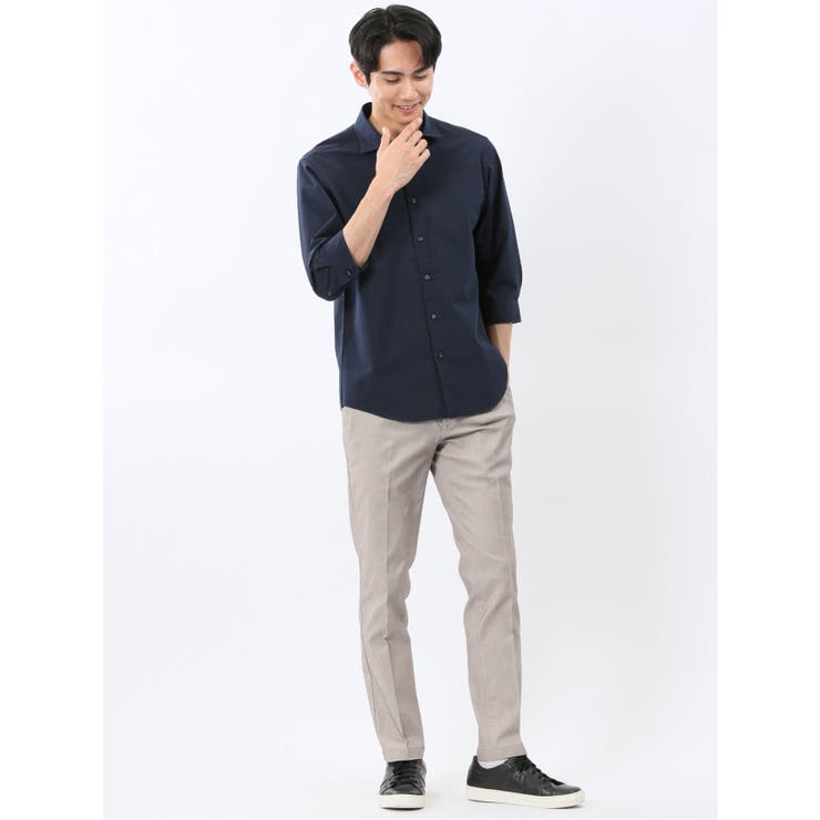 クールマックス サッカー ワイドカラー 7分袖 シャツ | TAKA-Q MEN | 詳細画像32 