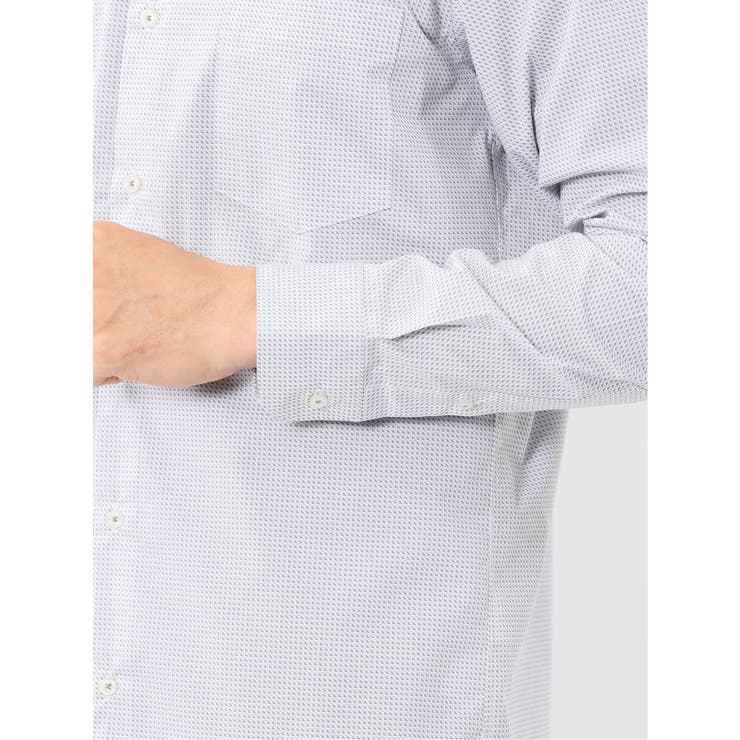 ストレッチ プリント ワイドカラー長袖シャツ | TAKA-Q MEN | 詳細画像10 