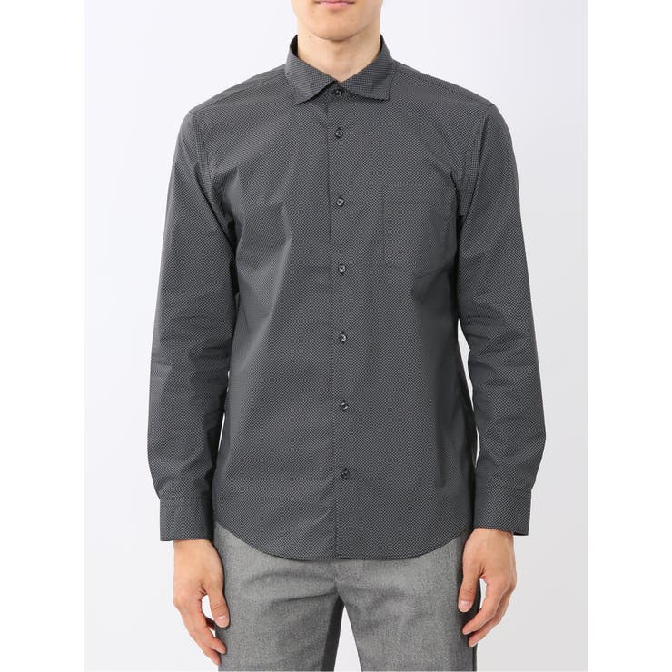 ストレッチ プリント ワイドカラー長袖シャツ | TAKA-Q MEN | 詳細画像16 