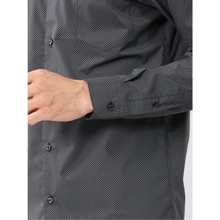 ストレッチ プリント ワイドカラー長袖シャツ | TAKA-Q MEN | 詳細画像20 