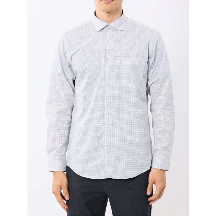 ストレッチ プリント ワイドカラー長袖シャツ | TAKA-Q MEN | 詳細画像6 