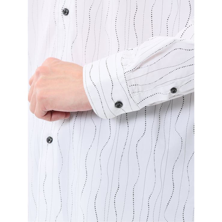 ストレッチ プリント ボタンダウン長袖シャツ | TAKA-Q MEN | 詳細画像10 