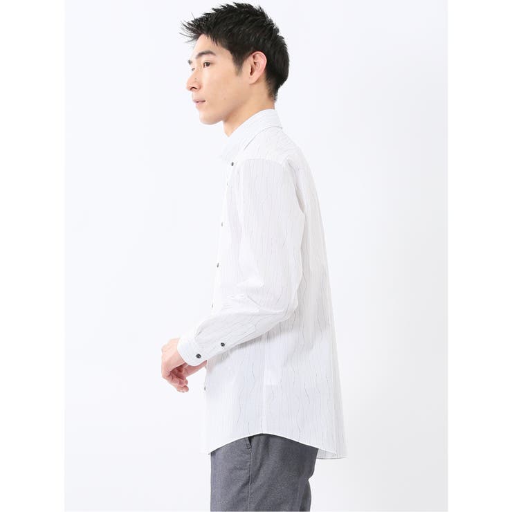 ストレッチ プリント ボタンダウン長袖シャツ | TAKA-Q MEN | 詳細画像2 