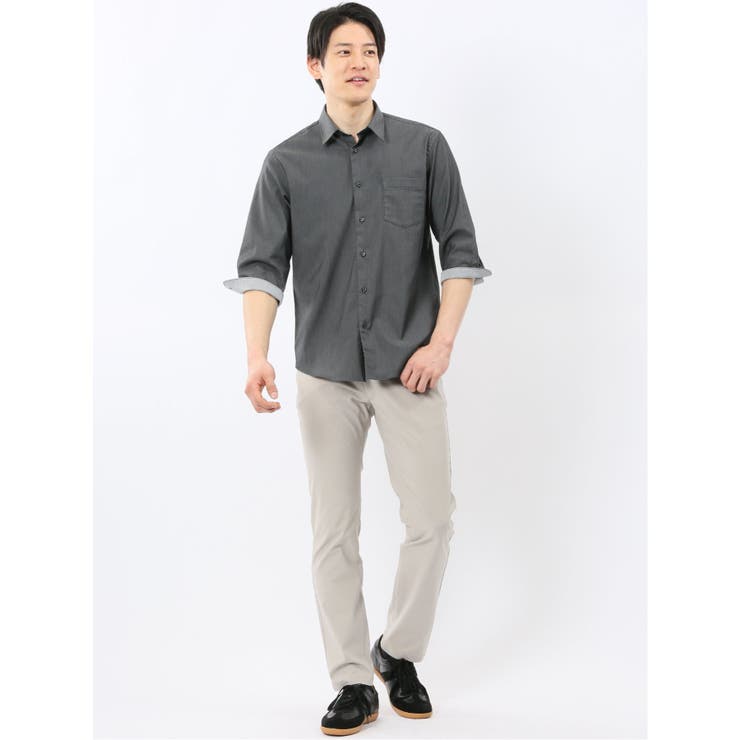 ストレッチ ソラーロ レギュラーカラー 7分袖 シャツ | TAKA-Q MEN | 詳細画像14 