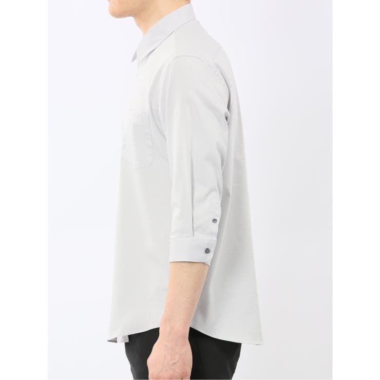 ストレッチ ソラーロ レギュラーカラー 7分袖 シャツ | TAKA-Q MEN | 詳細画像7 