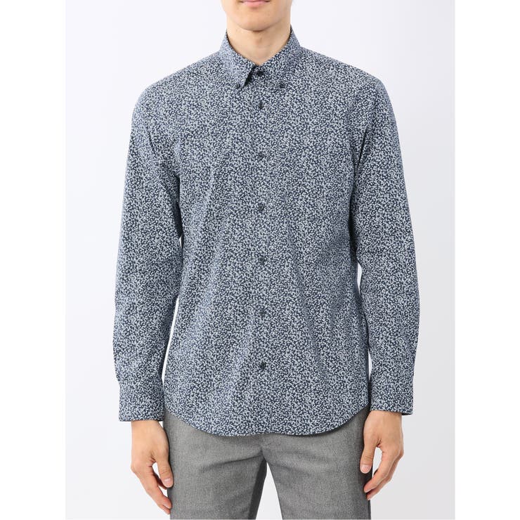 ストレッチ プリント ボタンダウン長袖シャツ | TAKA-Q MEN | 詳細画像16 