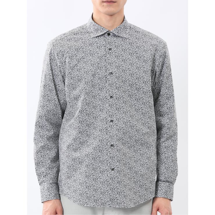 ストレッチ プリント ワイドカラー長袖シャツ | TAKA-Q MEN | 詳細画像6 