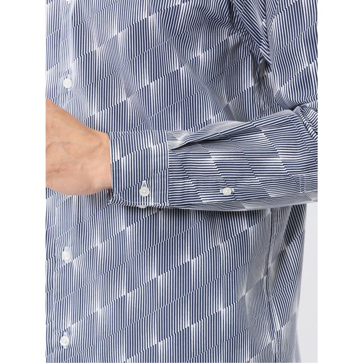 ストレッチ プリント レギュラーカラー長袖シャツ | TAKA-Q MEN | 詳細画像10 