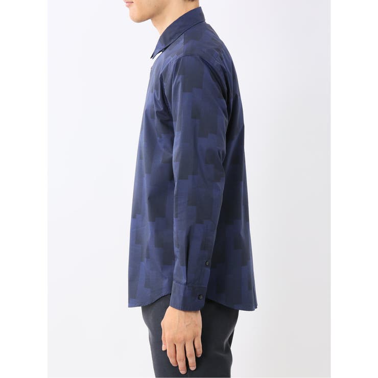 ストレッチ プリント レギュラーカラー長袖シャツ | TAKA-Q MEN | 詳細画像17 