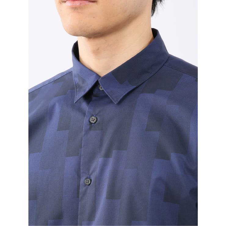 ストレッチ プリント レギュラーカラー長袖シャツ | TAKA-Q MEN | 詳細画像19 
