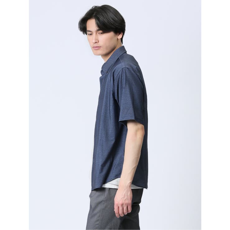 ストレッチ ボタンダウン半袖シャツ | TAKA-Q MEN | 詳細画像15 