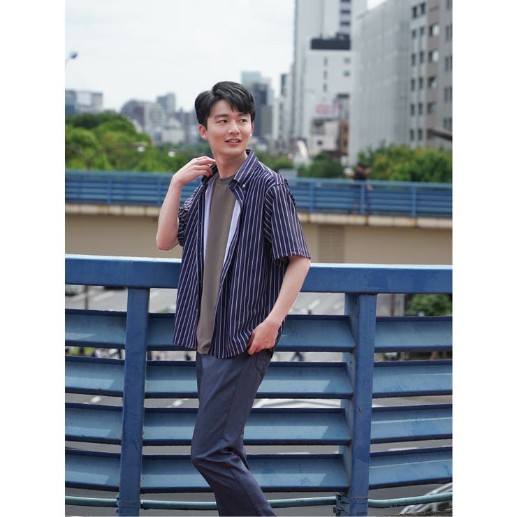 ストレッチ ボタンダウン半袖シャツ | TAKA-Q MEN | 詳細画像3 