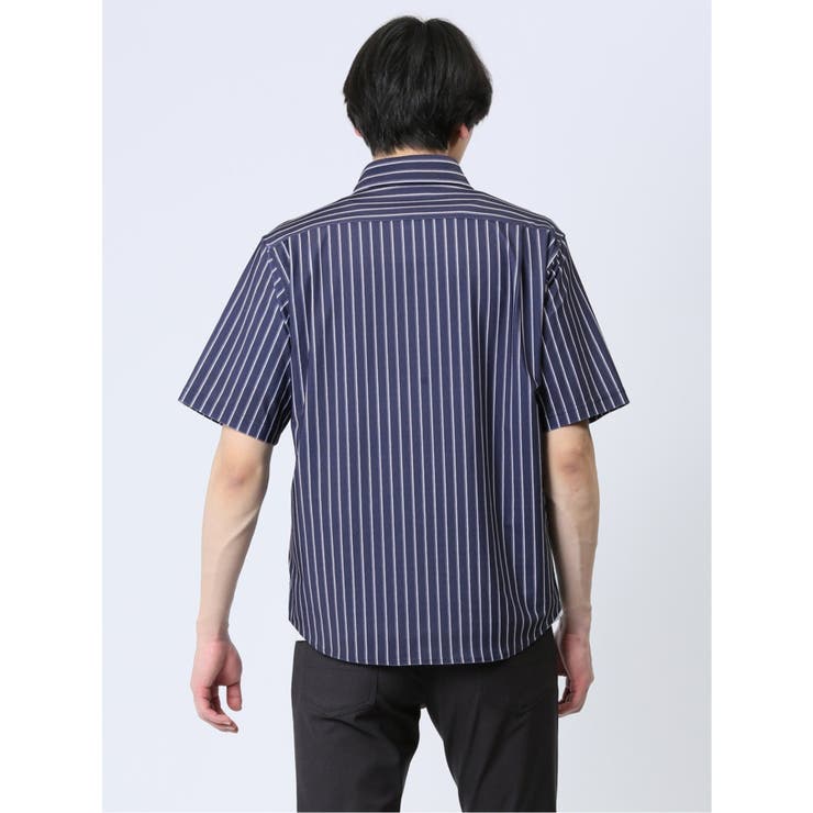 ストレッチ ボタンダウン半袖シャツ[品番：TKQJ0022442]｜TAKA-Q