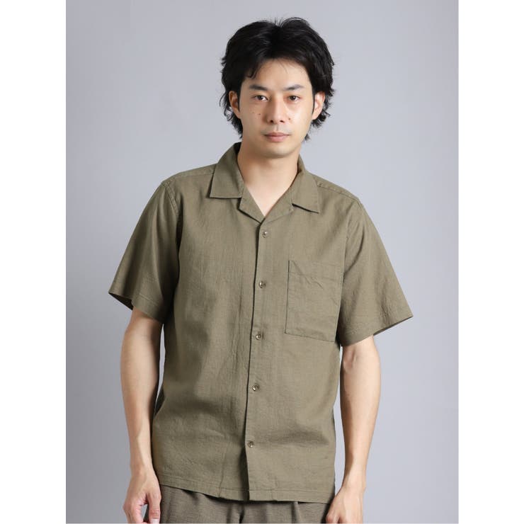 【リネン100%❗️】entwa ダッチカラーシャツ 半袖 リネン シャツ・ブラウス – entwa
