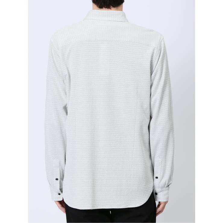 ストレッチジャガード ワイドカラー長袖シャツ | TAKA-Q MEN | 詳細画像8 