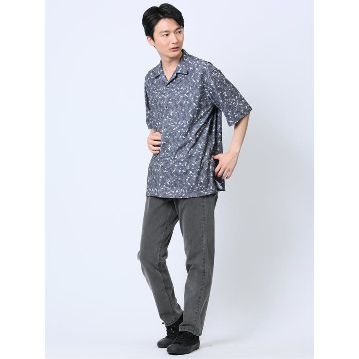 デジタルプリント オープンカラー半袖シャツ | TAKA-Q MEN | 詳細画像29 