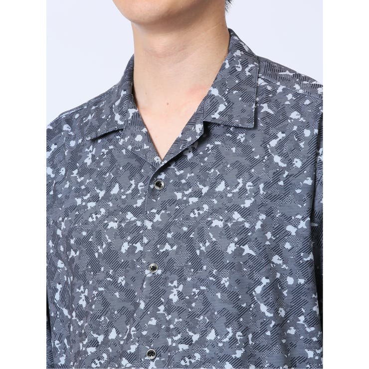 デジタルプリント オープンカラー半袖シャツ | TAKA-Q MEN | 詳細画像33 