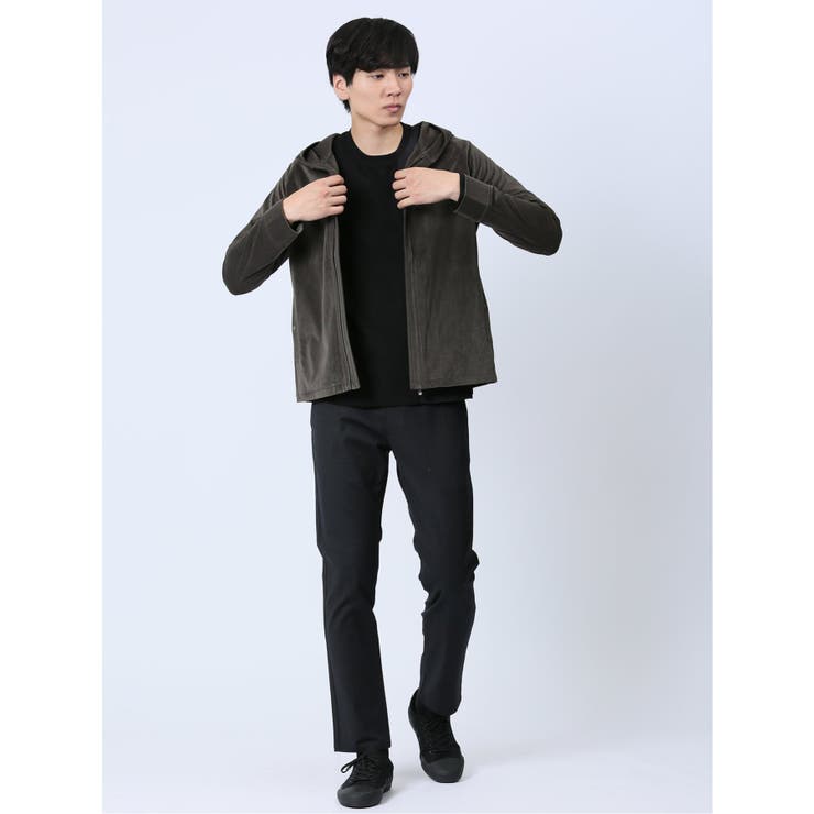 ヘリンボンベロア フルジップシャツアウター(セットアップ可能) | TAKA-Q MEN | 詳細画像11 