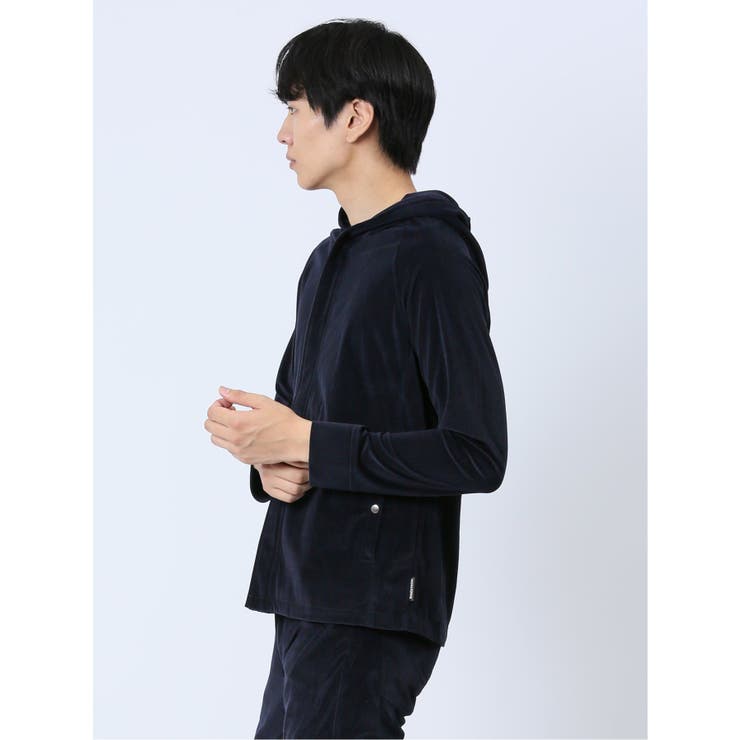ヘリンボンベロア フルジップシャツアウター(セットアップ可能) | TAKA-Q MEN | 詳細画像13 