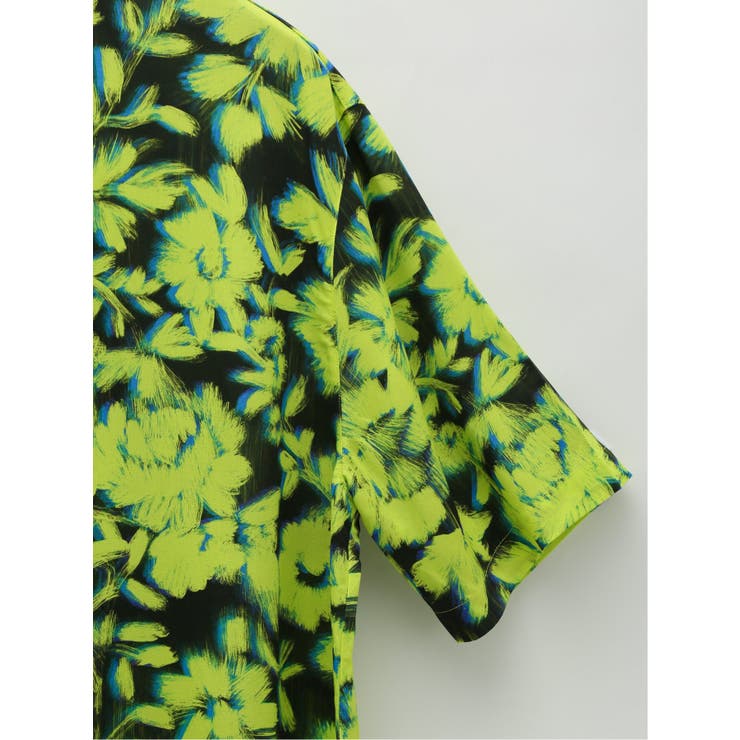 【大きいサイズ】デシグアル/Desigual 花柄 レギュラーカラー半袖シャツ