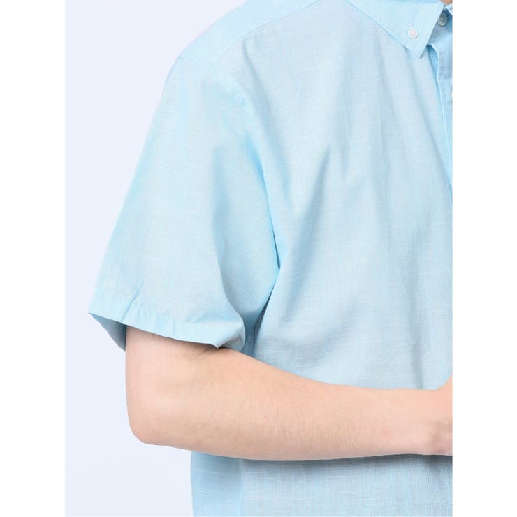 綿シャンブレー ボタンダウン半袖シャツ | TAKA-Q MEN | 詳細画像11 