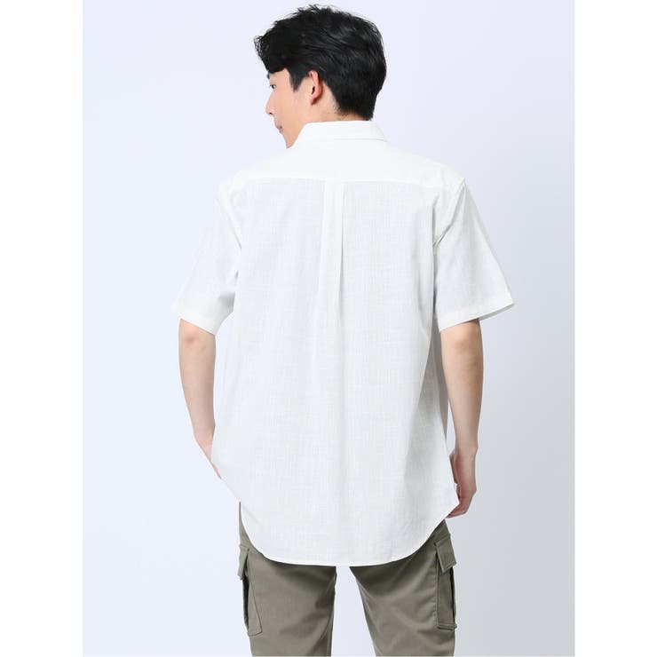 綿シャンブレー ボタンダウン半袖シャツ | TAKA-Q MEN | 詳細画像14 