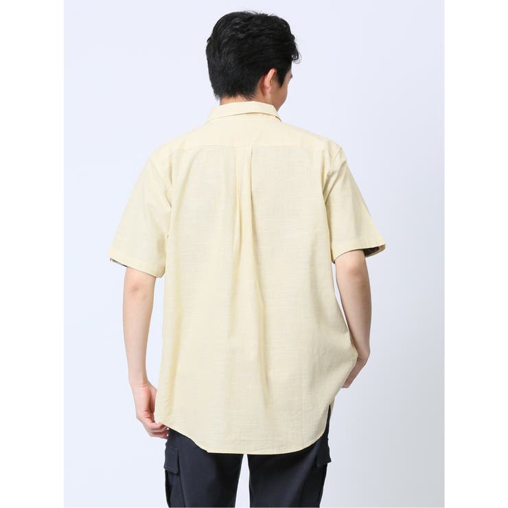 綿シャンブレー ボタンダウン半袖シャツ | TAKA-Q MEN | 詳細画像24 