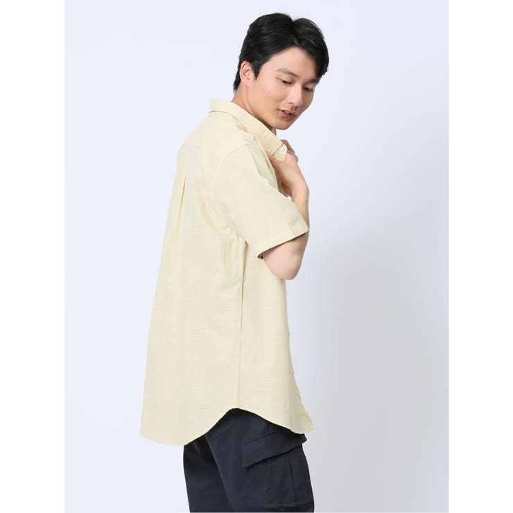 綿シャンブレー ボタンダウン半袖シャツ | TAKA-Q MEN | 詳細画像25 