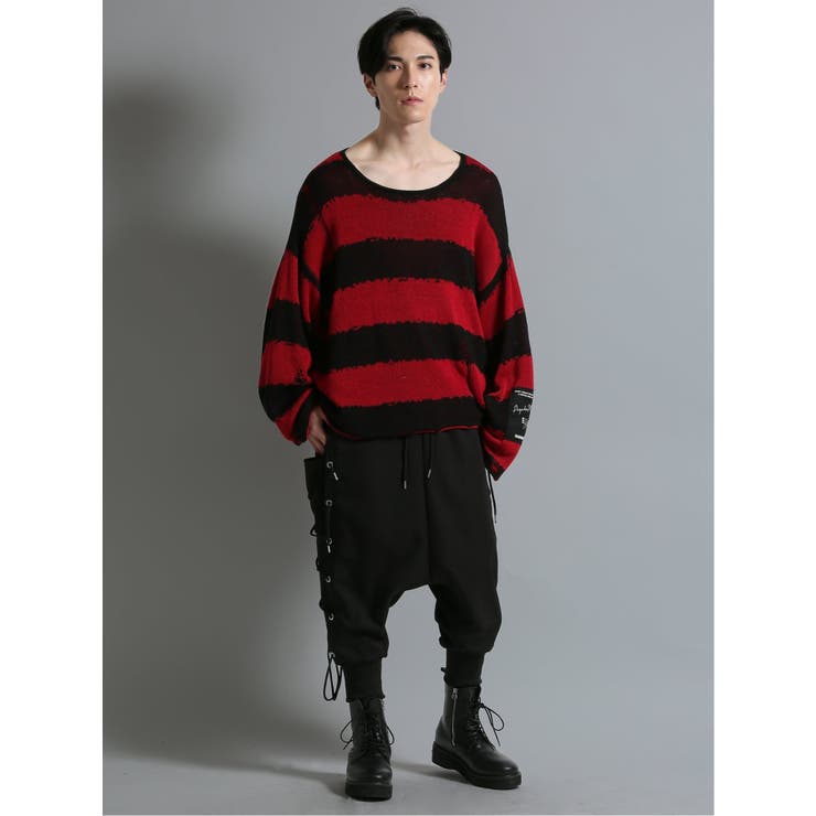 SD×PSYCHONATION レースアップ クロップドパンツ[品番