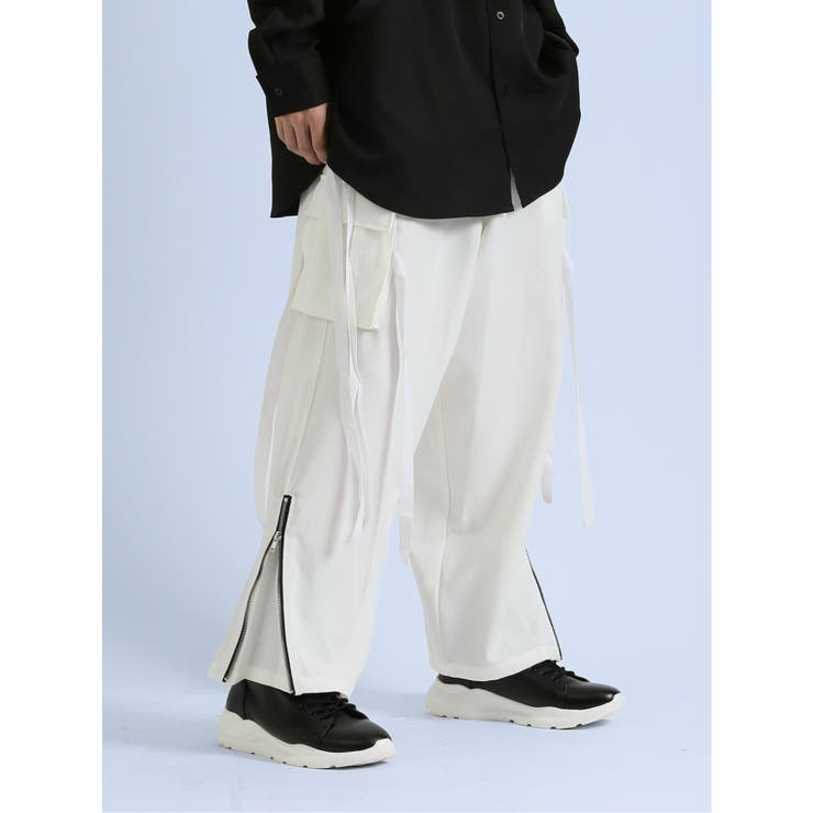 ストレッチ ストラップ付き カーゴパンツ | TAKA-Q MEN | 詳細画像1 