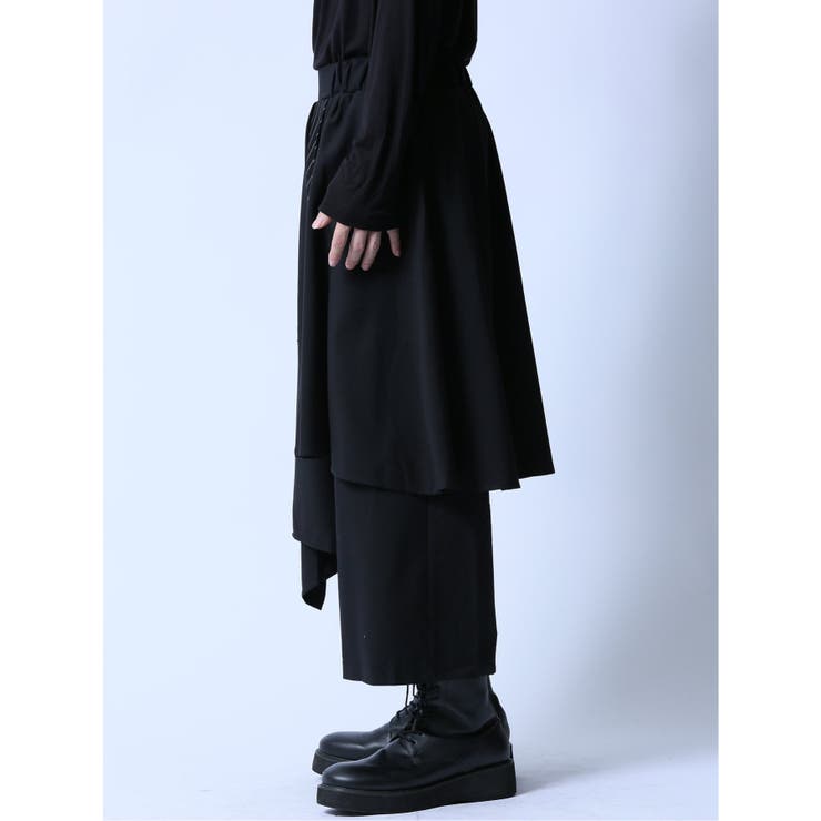 スカート付き ワイドパンツ[品番：TKQJ0024034]｜TAKA-Q MEN