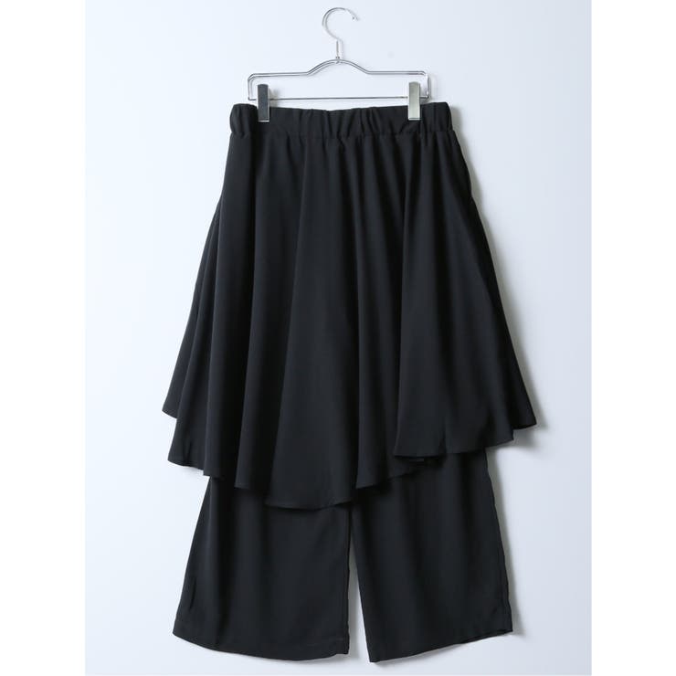 大注目 ジョーゼットスカート付き ワイドパンツ[品番：TKQJ0022036 その他